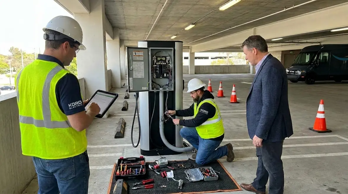 commercial EV charger installation