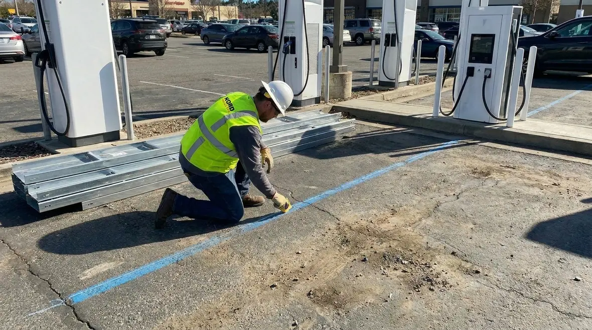 Scalable commercial EV charger conduit and raceway design