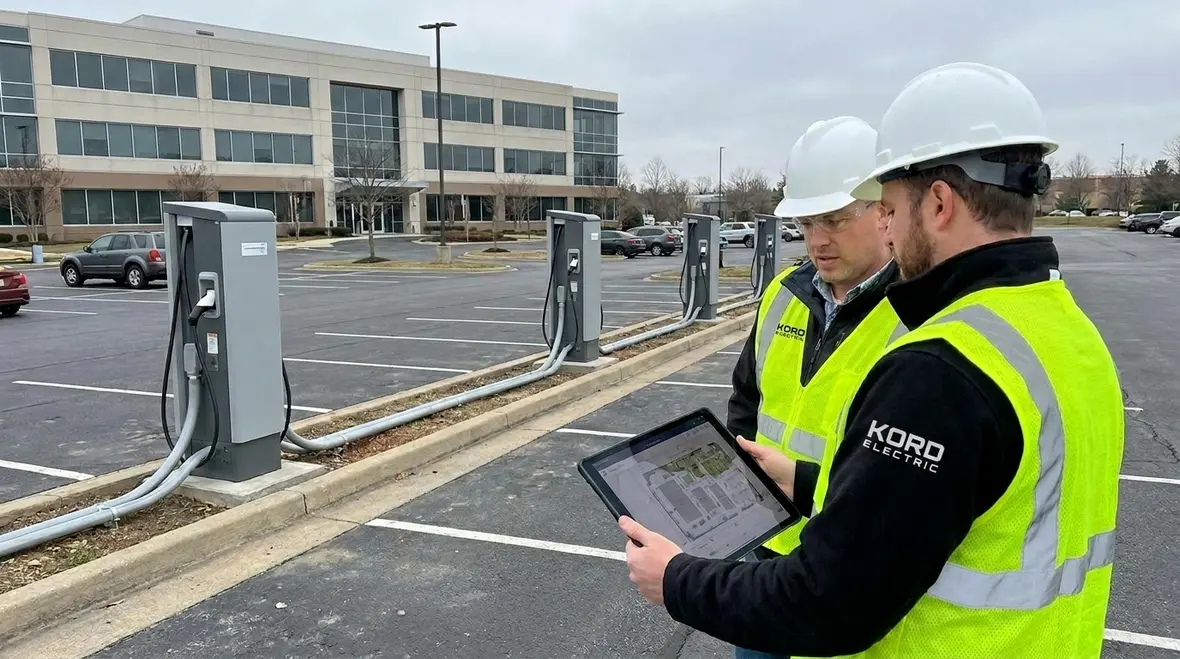 commercial electric vehicle charging station planning
