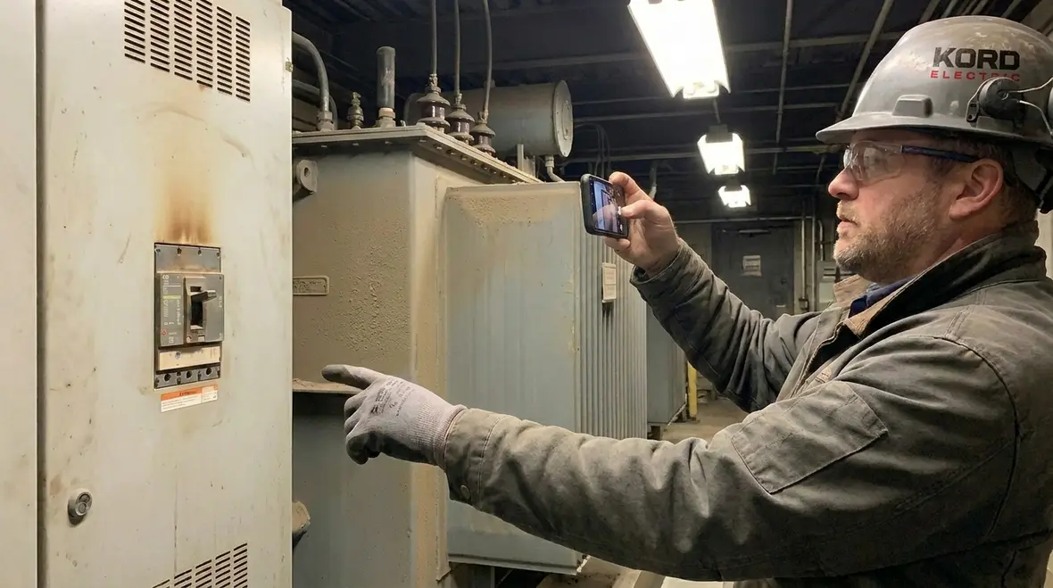 Inspecting commercial electrical panels for overload risk