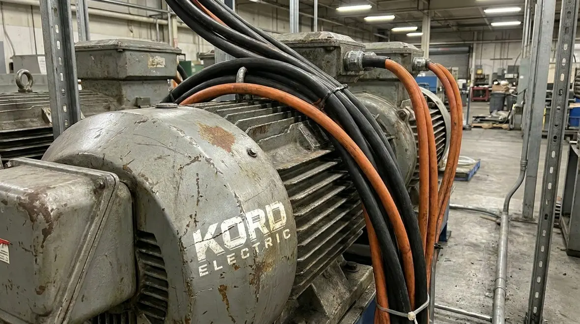 Technician checking readings during a commercial electrical load assessment