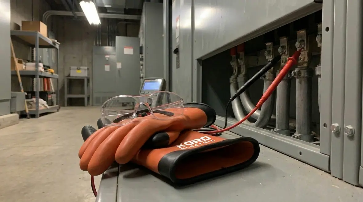 Thermal scan and measurements taken during commercial electrical load testing