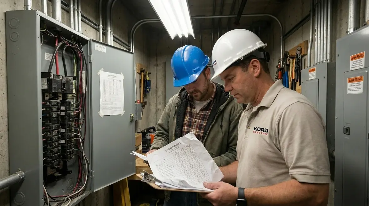 Load bank and meters monitoring commercial electrical load test