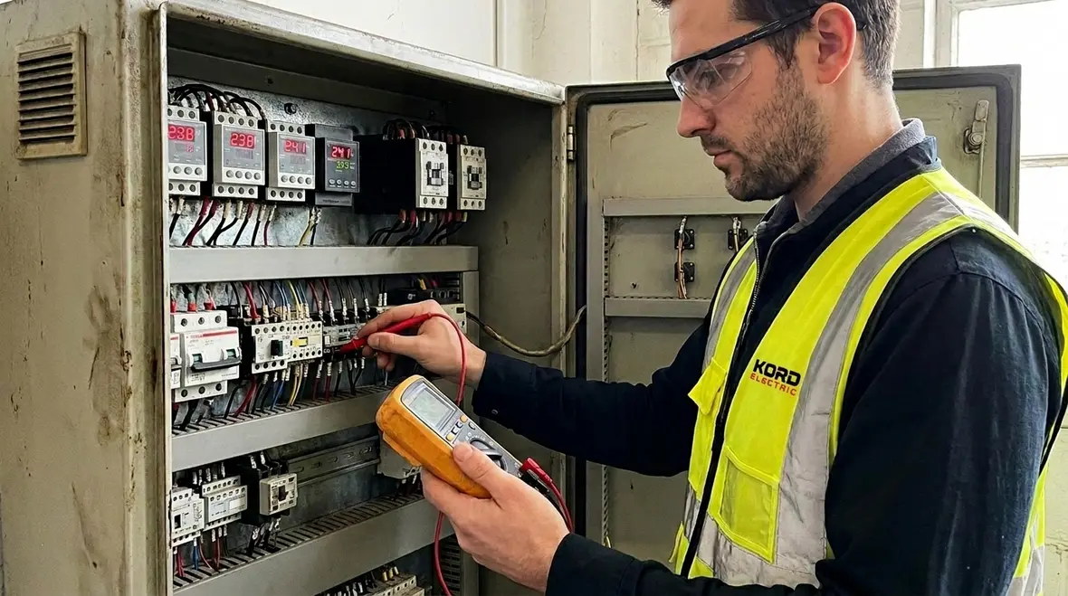 Infrared and meter readings during electrical load testing