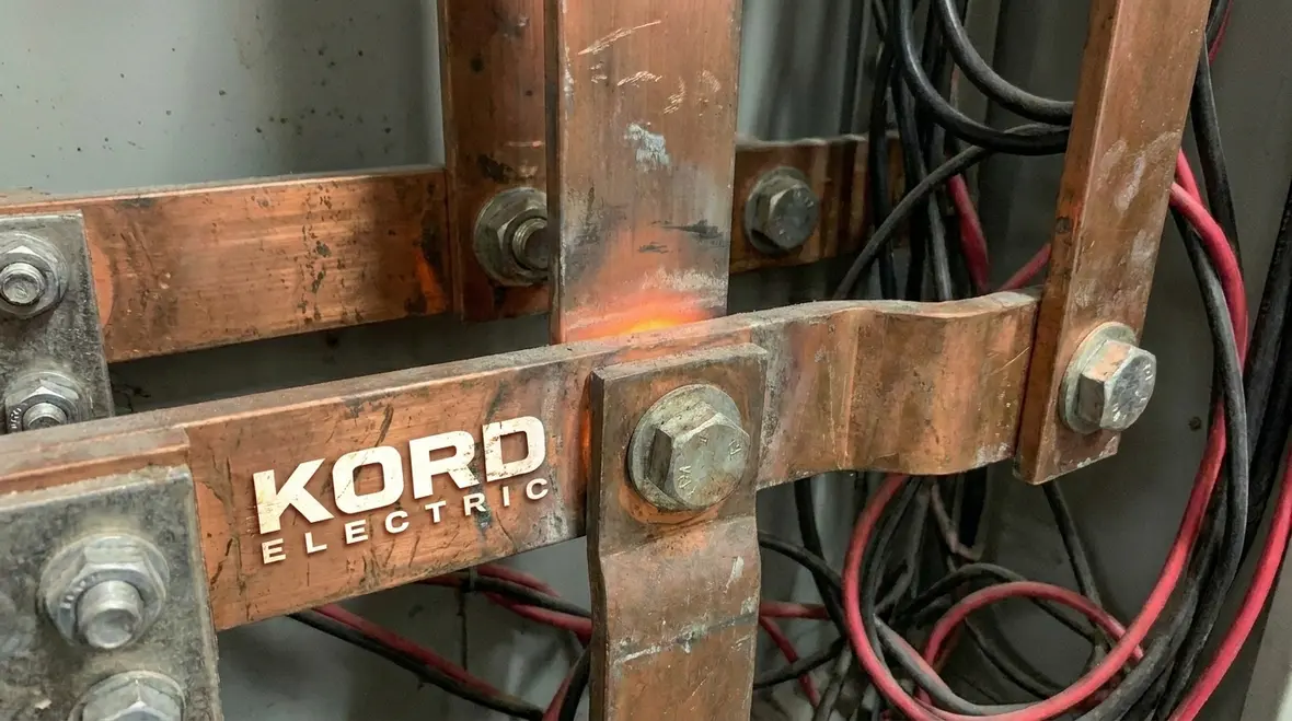 Infrared scan during electrical load testing in a commercial facility