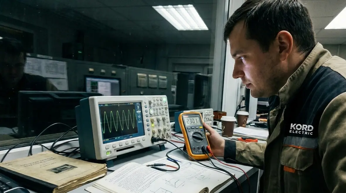 Commercial electrical room affected by voltage fluctuations