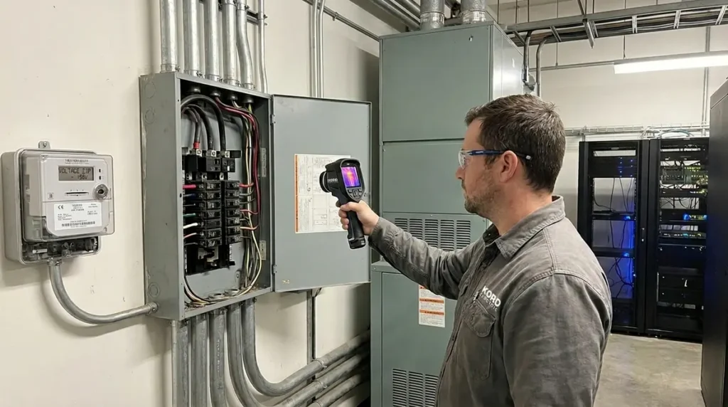 Commercial Electrical Service Upgrade Signs