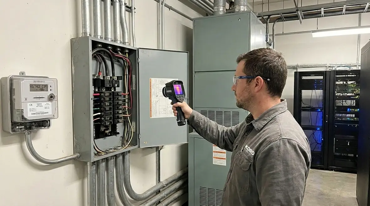 commercial electrical service upgrade signs