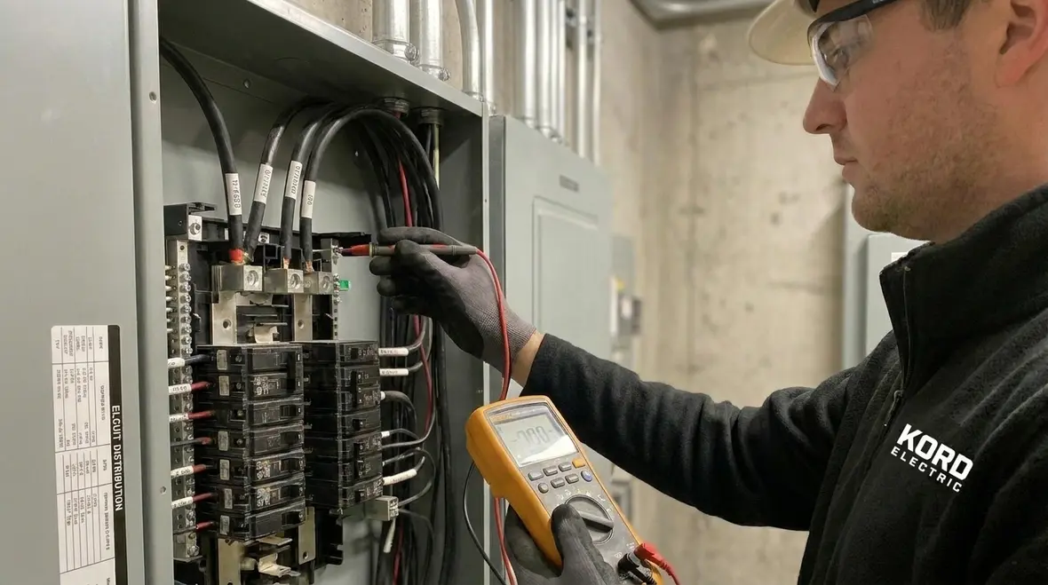 Commercial electrical subpanel and distribution equipment evaluation