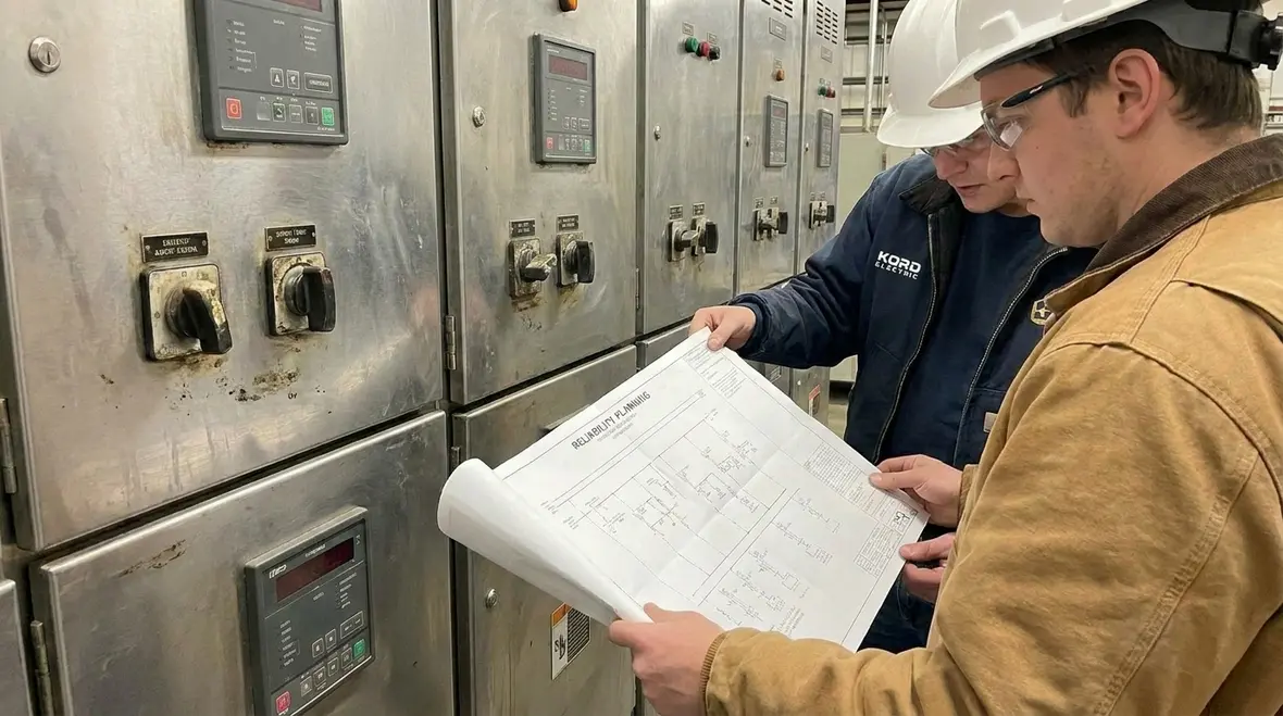 Commercial electrical system diagrams focused on reliability planning