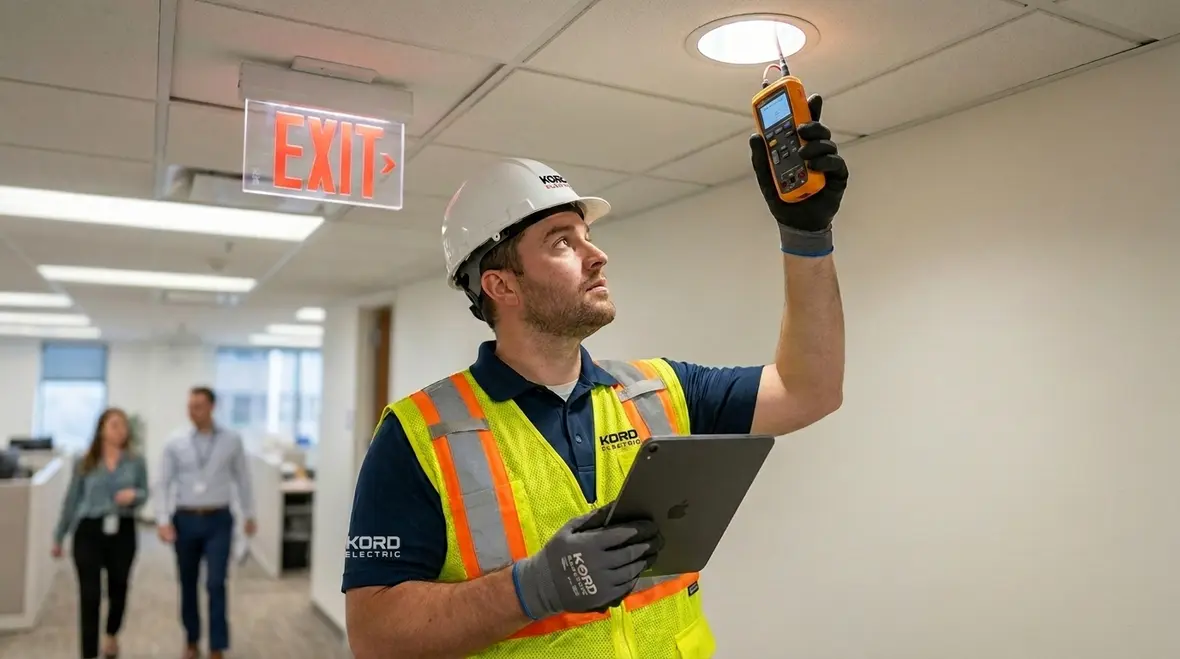 commercial emergency lighting testing