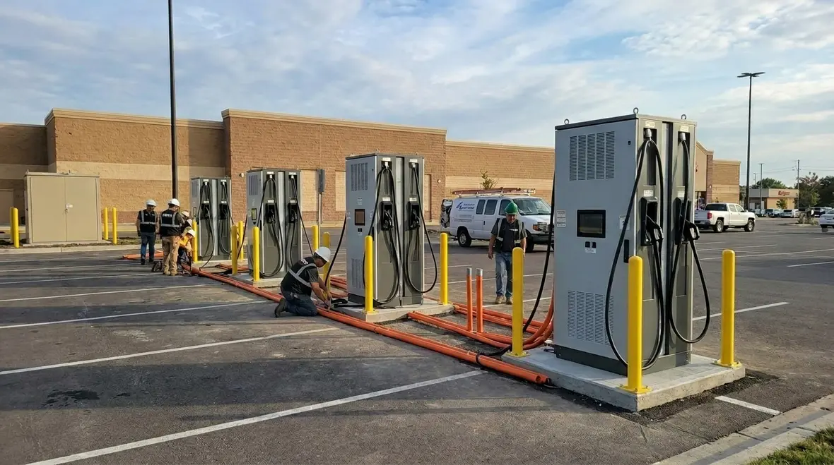 commercial ev charging infrastructure design