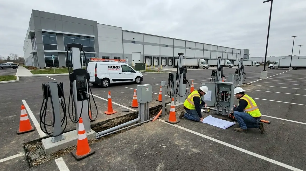 commercial ev charging station installation
