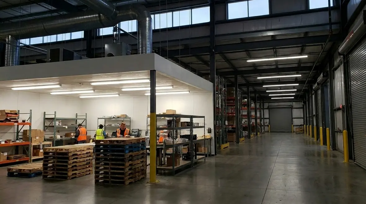 Sensors and automated lighting control zones in a commercial facility