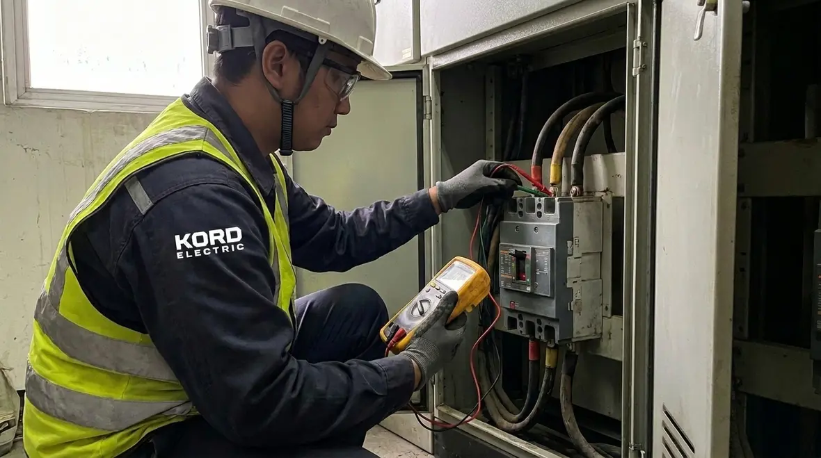 Cleaned and well maintained commercial switchgear with tightened connections