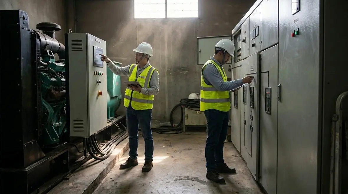 Facility team running an emergency electrical outage drill