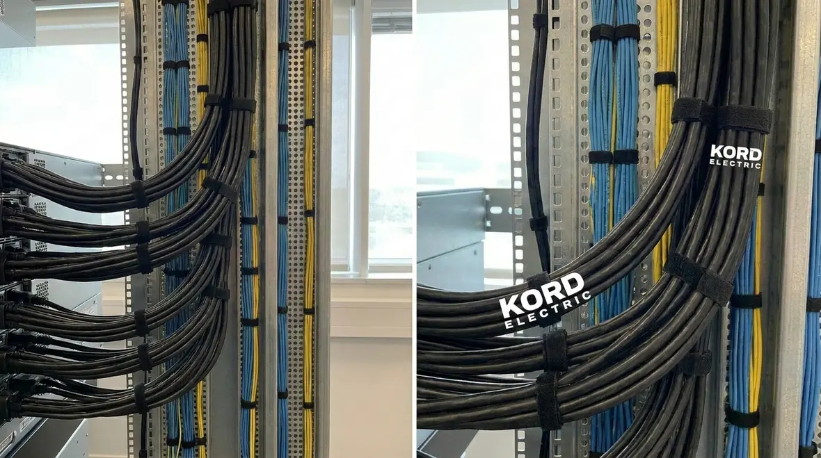 Rack level power distribution layout with clear pathways