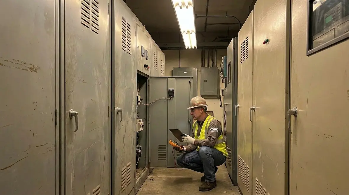 Switchgear, UPS, and transfer systems in a commercial data center