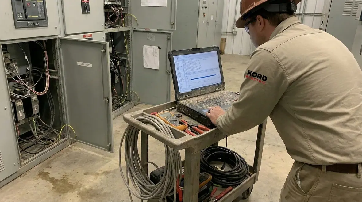 Prepared electrical maintenance tools and documentation for emergency power restoration