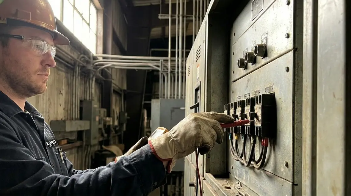 Industrial electrical panels with balanced three-phase loading