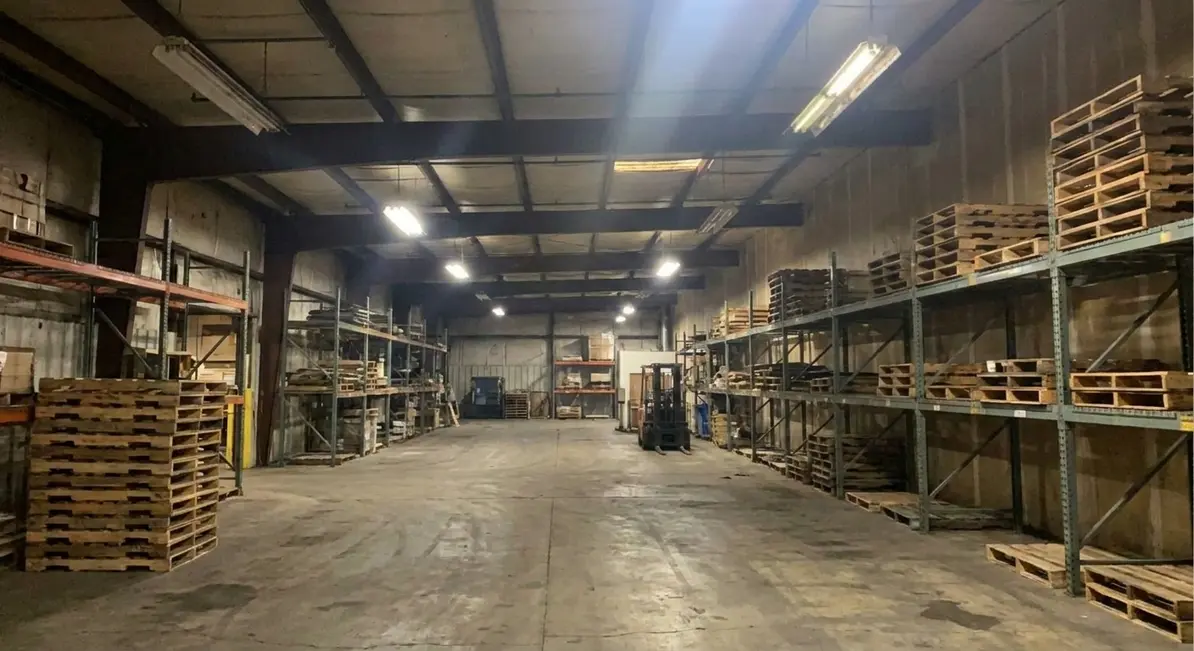 Industrial facility lighting efficiency in a warehouse environment