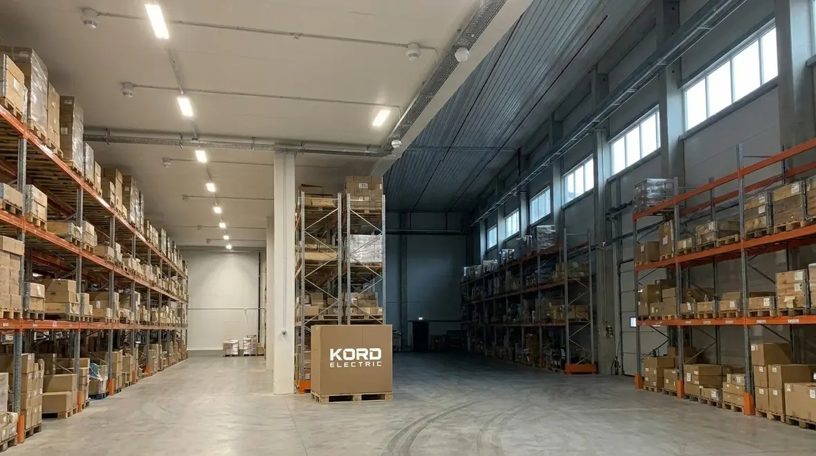 Industrial lighting control automation equipment in a large facility