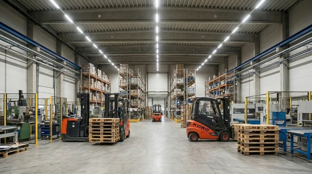Industrial lighting circuits and panels evaluated during an energy efficiency audit