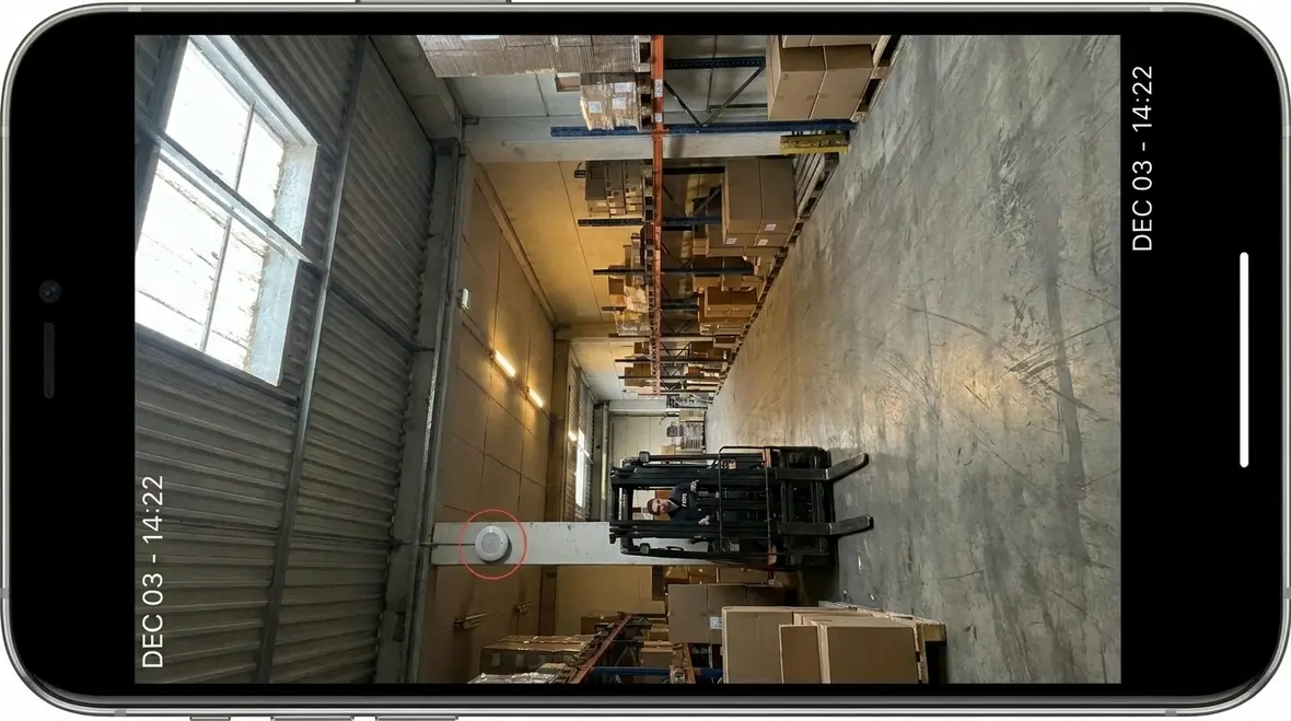 Smart industrial lighting zones and controls inside a warehouse