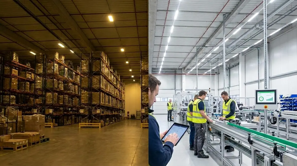 industrial lighting upgrade energy efficiency impact