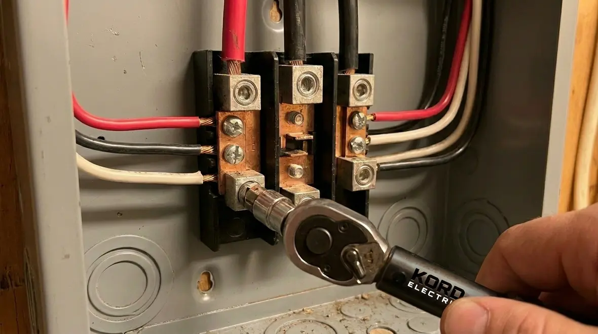 Engineered industrial subpanel layout with organized circuits and labeling