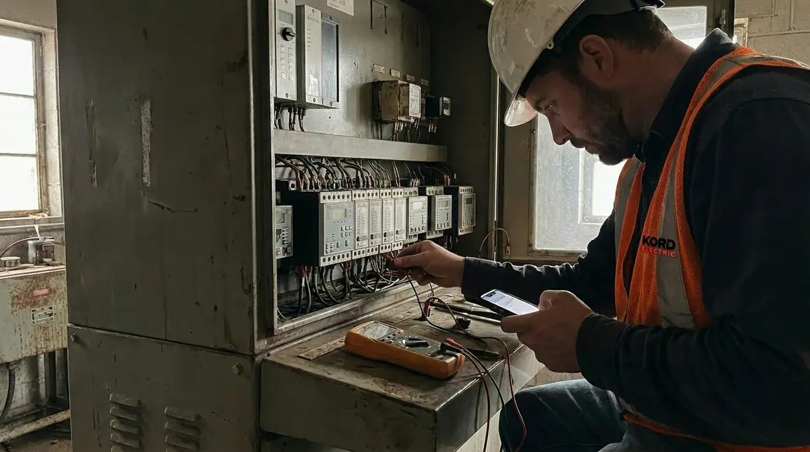Commercial breaker panel with coordinated protection devices