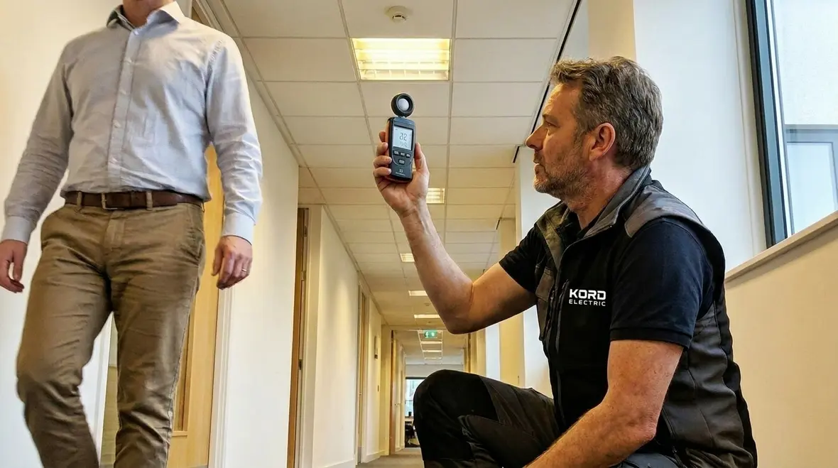Lighting controls and sensors being tested for office building lighting efficiency
