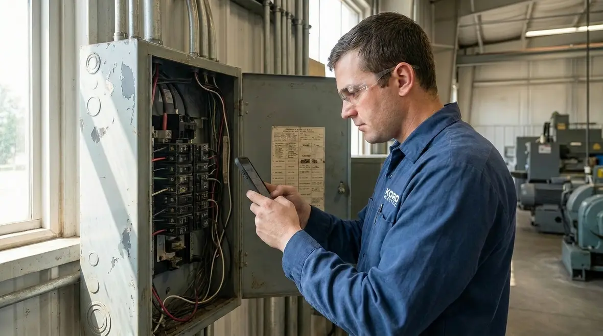 Overcurrent protection devices safeguarding a commercial electrical panel