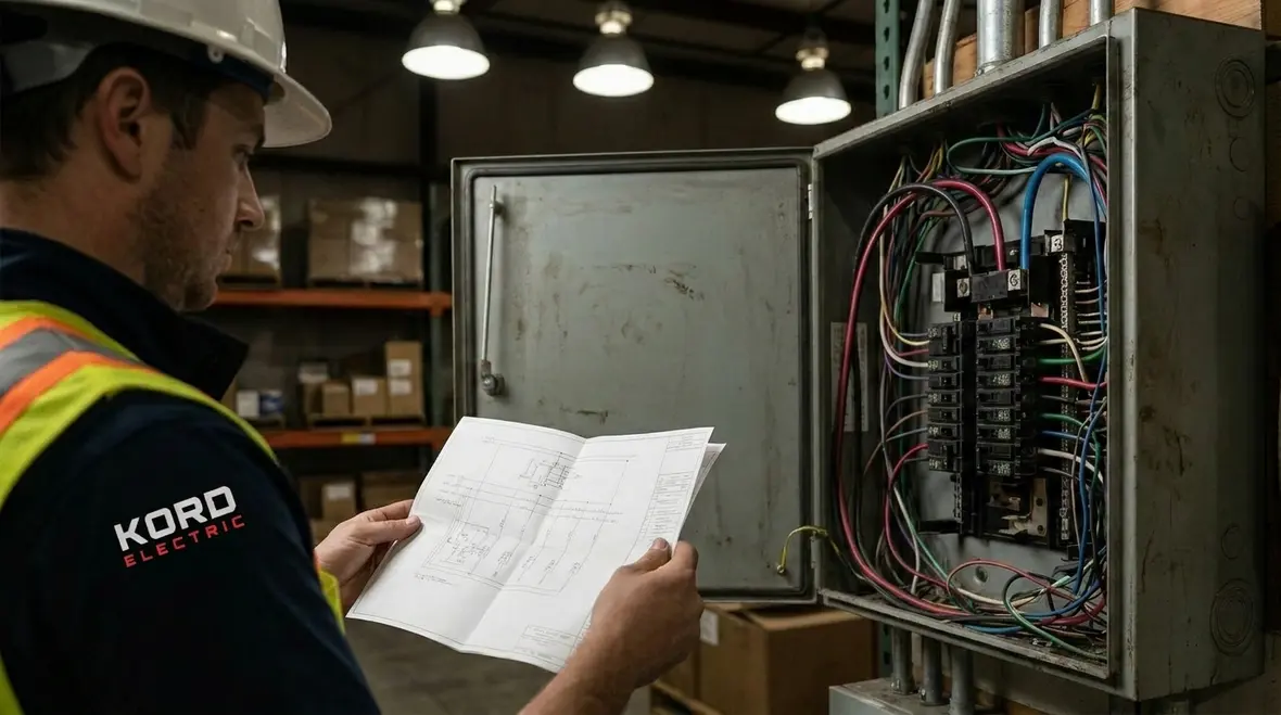 Warehouse electrical panels and distribution equipment