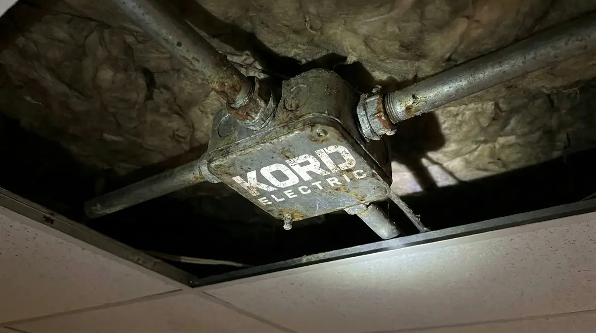 Retail electrical panel inspection as part of preventative maintenance checklist