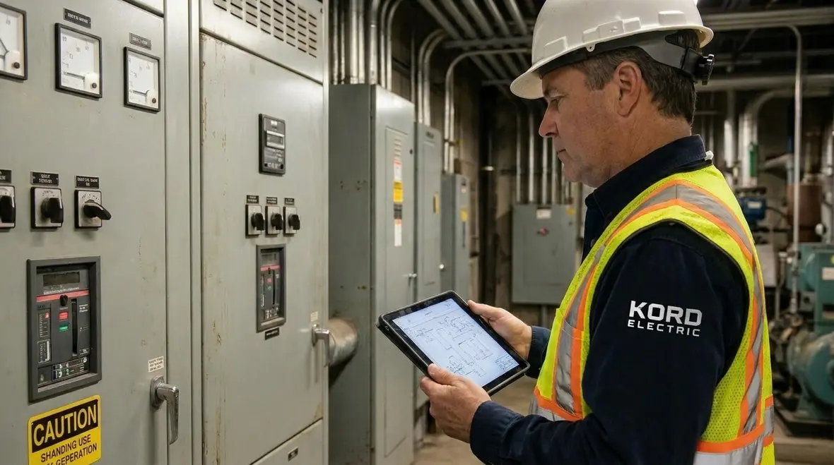 Compliance documentation generated from scheduled electrical testing reports