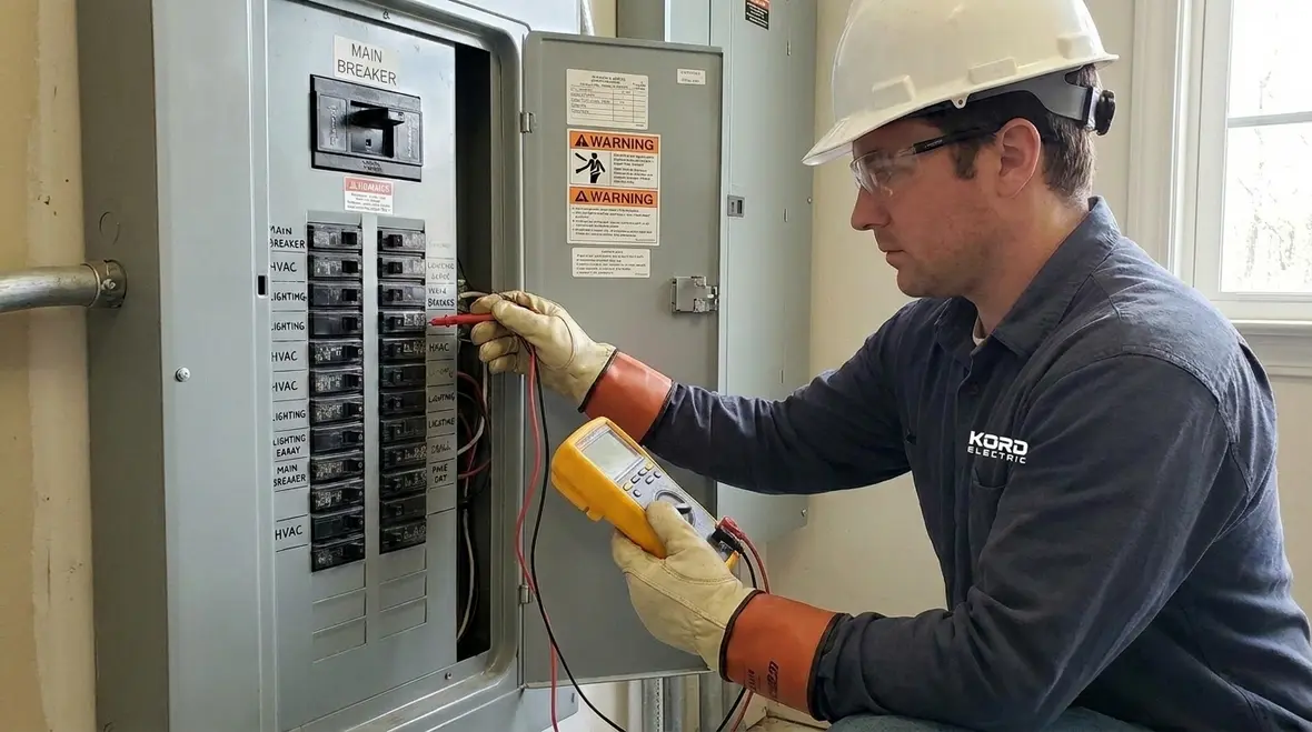 Preventive electrical maintenance being performed to reduce intermittent outages