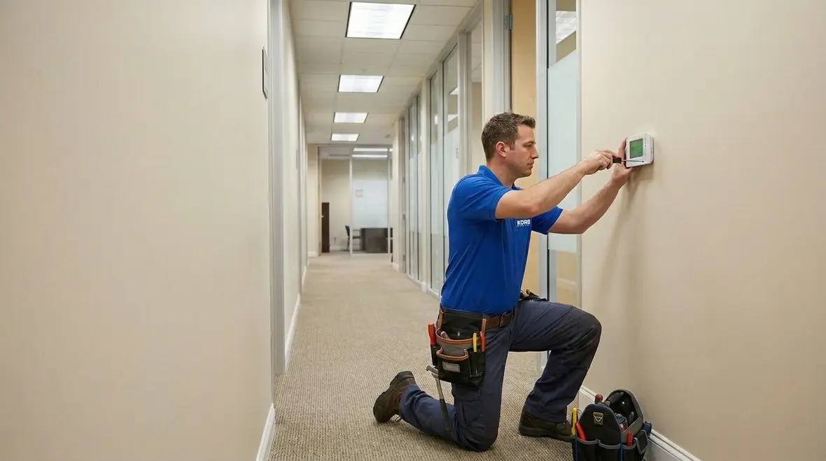 Upgraded commercial lighting and controls improving workplace safety