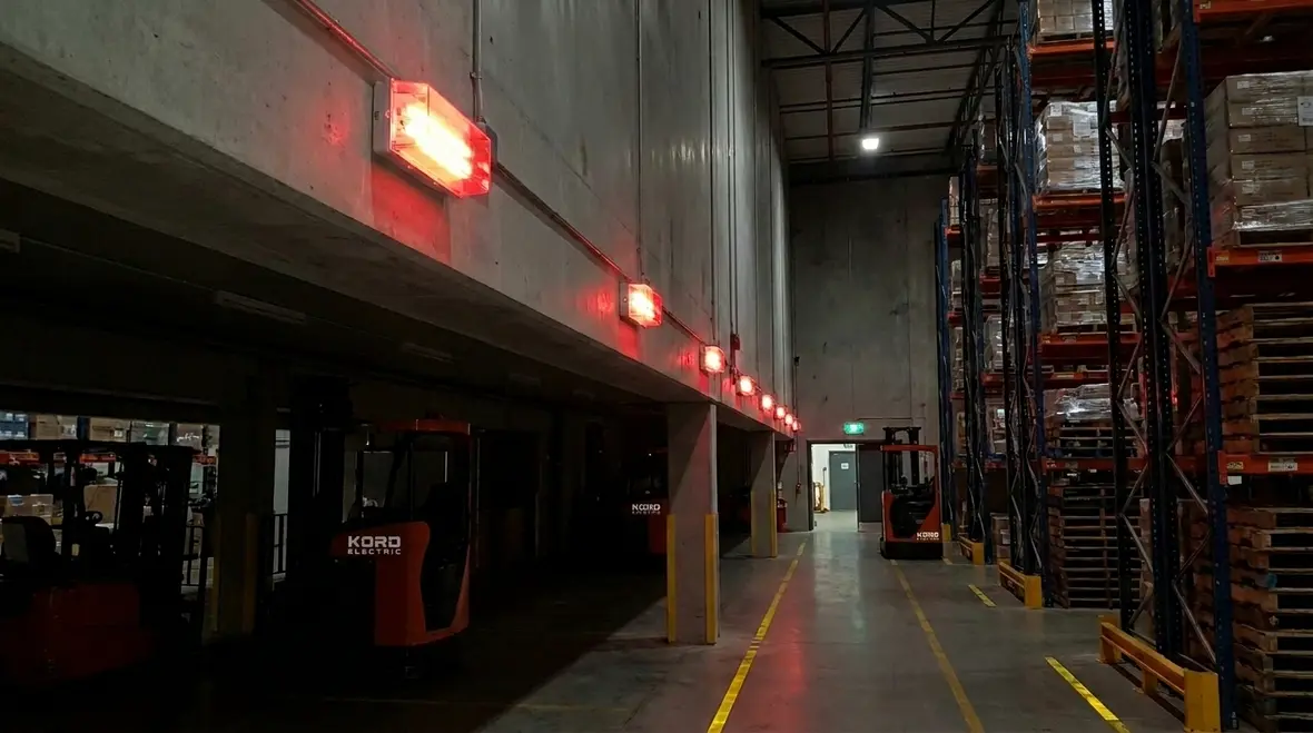warehouse emergency lighting layout