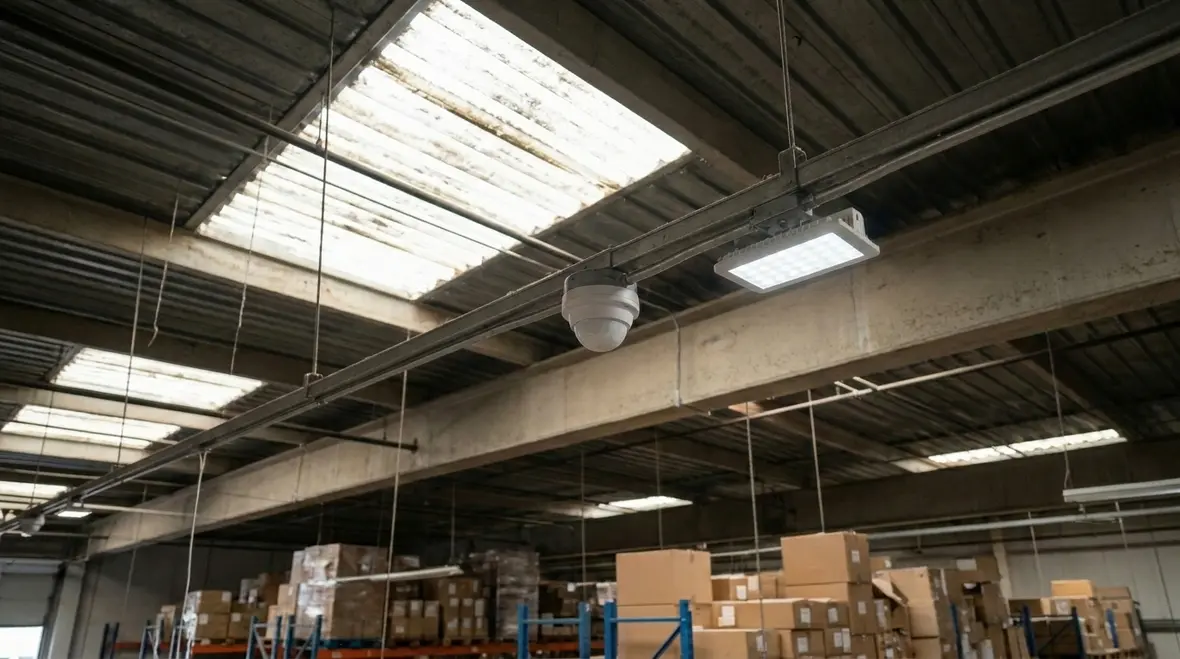 Warehouse LED retrofit ROI analysis in a commercial facility
