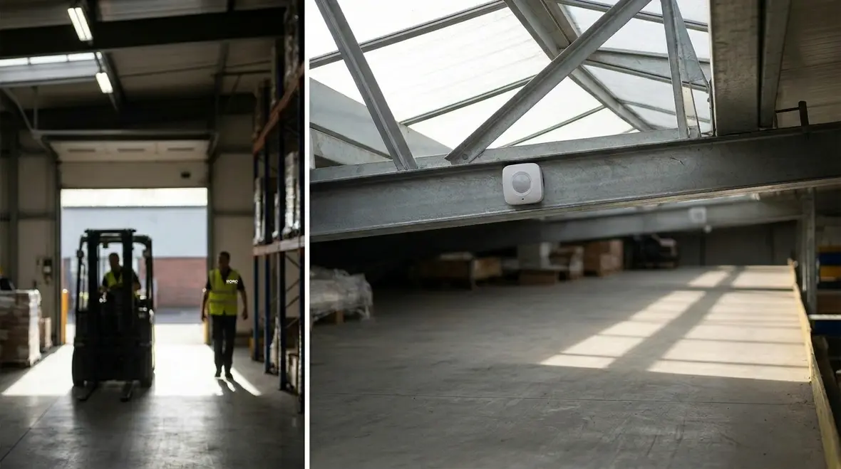 Warehouse lighting controls upgrade in a high bay facility