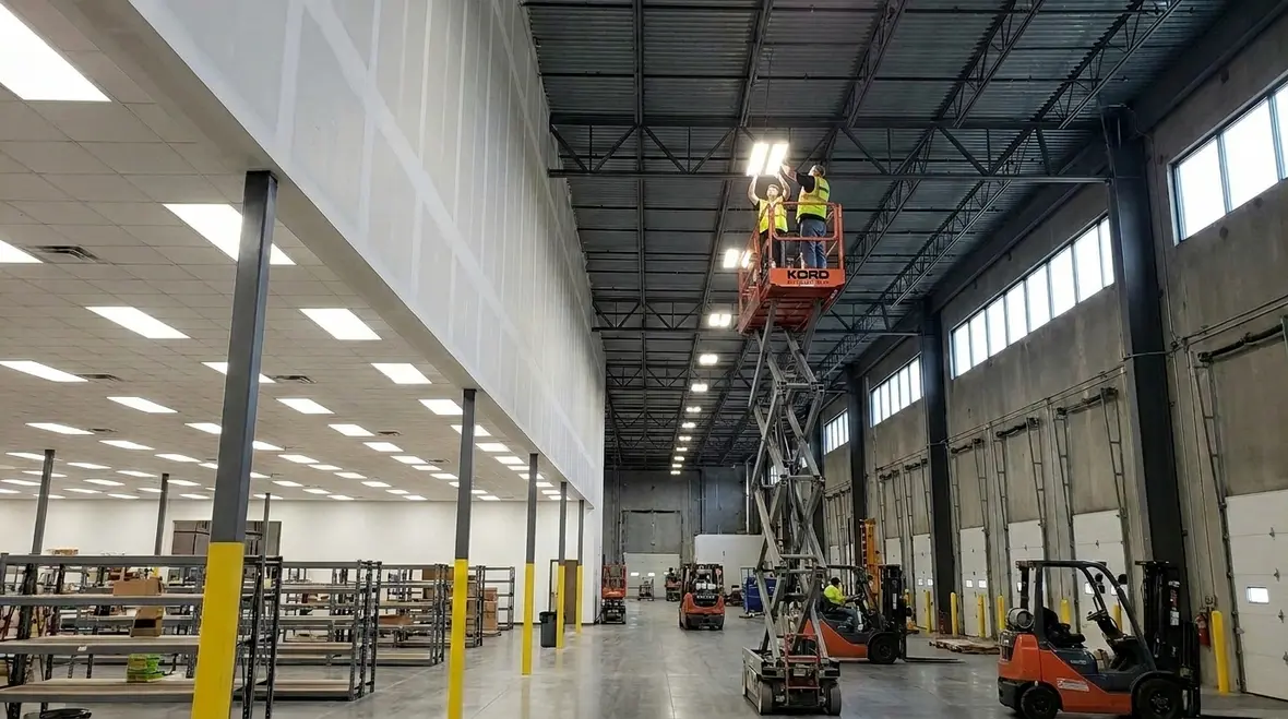 warehouse lighting efficiency optimization