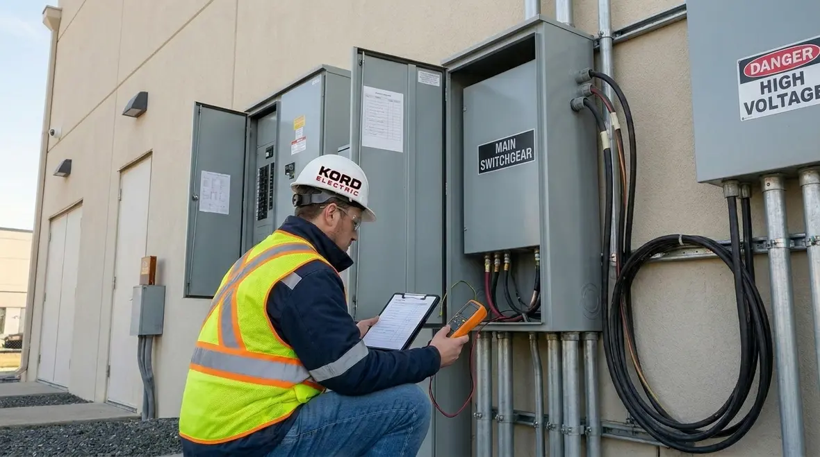 EV charging site layout and traffic flow design at a commercial facility