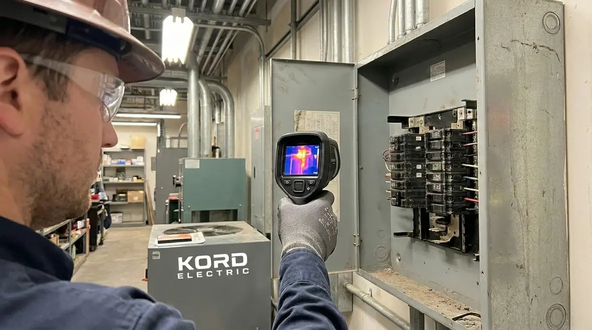 Thermal stress and unbalanced electrical loads in an industrial panel