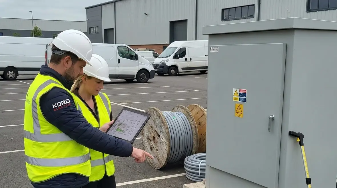 EV charger installation site planning