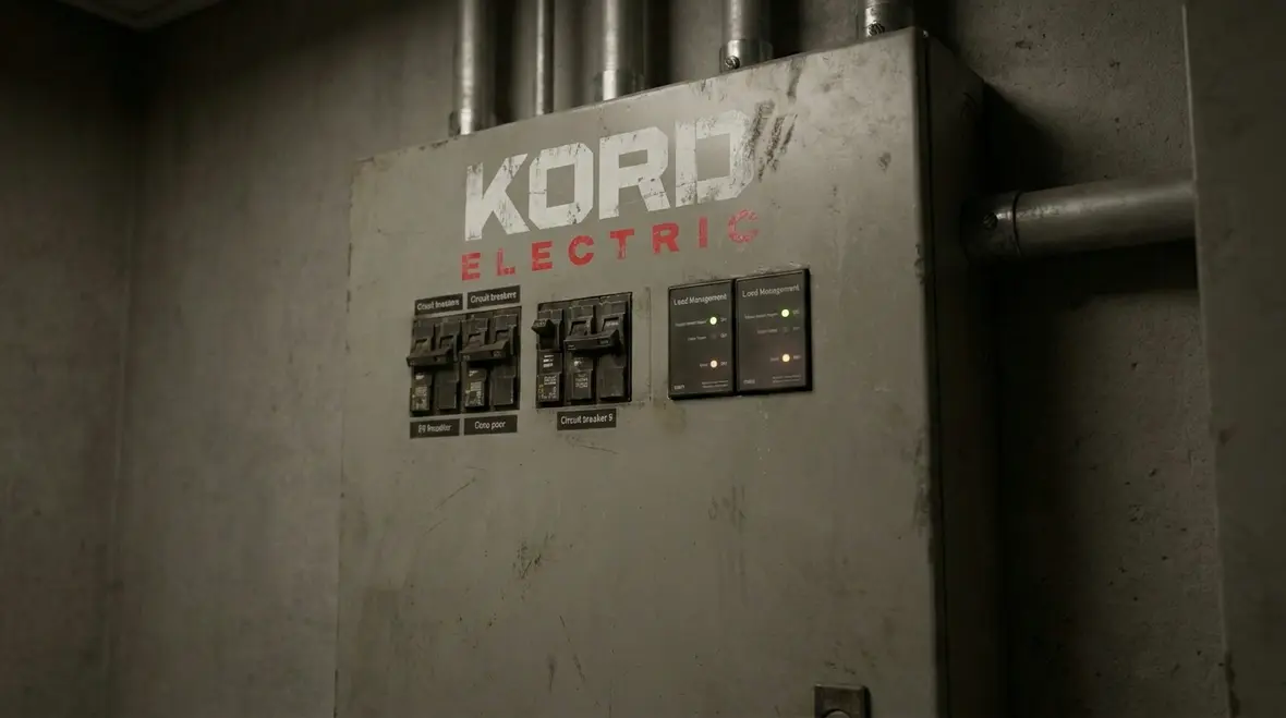 Fleet vehicles charging at commercial EV stations installed by Kord Electric