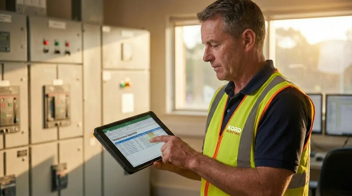 Infrared testing and risk assessment for electrical equipment in an industrial facility