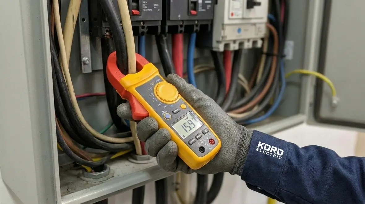 Power quality meters connected to warehouse electrical feeders