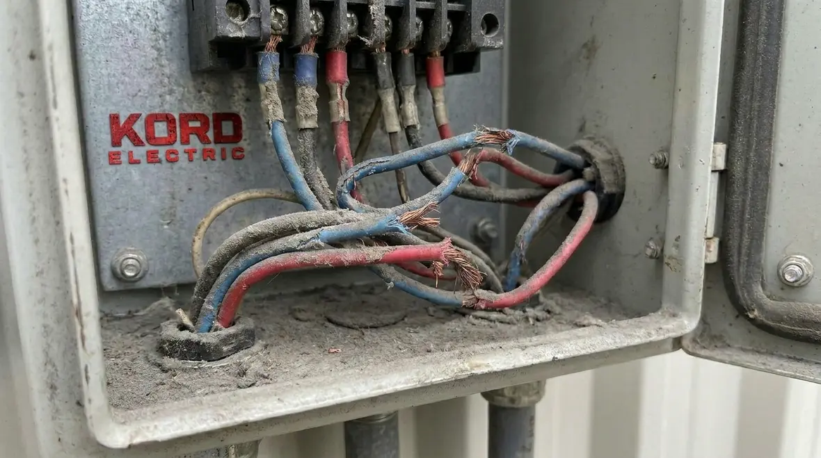 Inspector identifying hidden electrical risks in a commercial facility