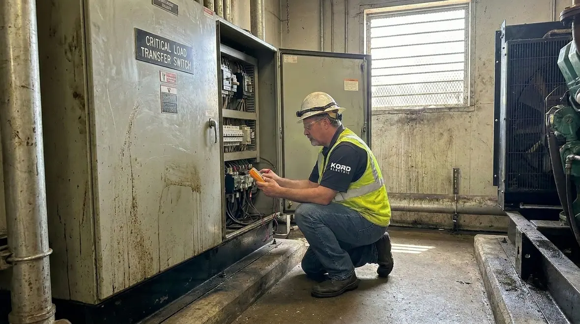 Planned commercial electrical maintenance to prevent emergency power outages